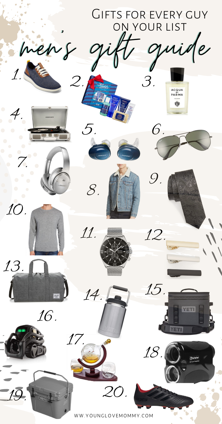 Men's Gift Guide - Gifts for every guy on your list! | Young Love Mommy