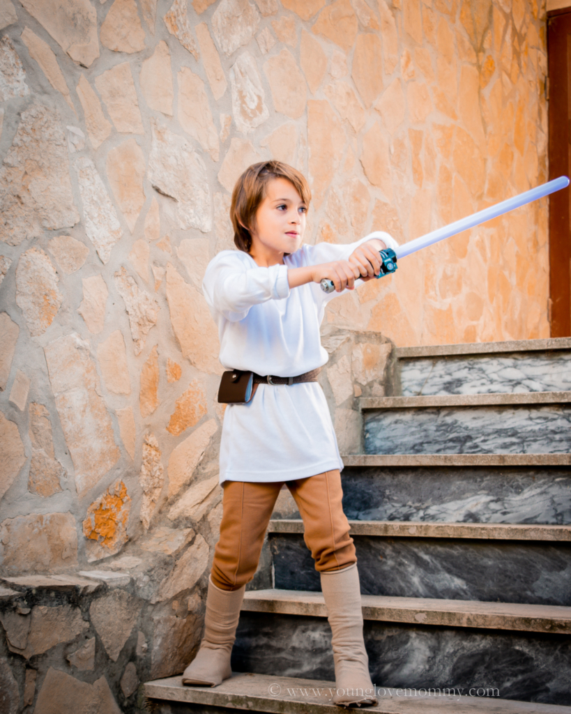 verticaal Verwacht het Verfijnen Luke Skywalker Kid's Costume DIY | Young Love Mommy