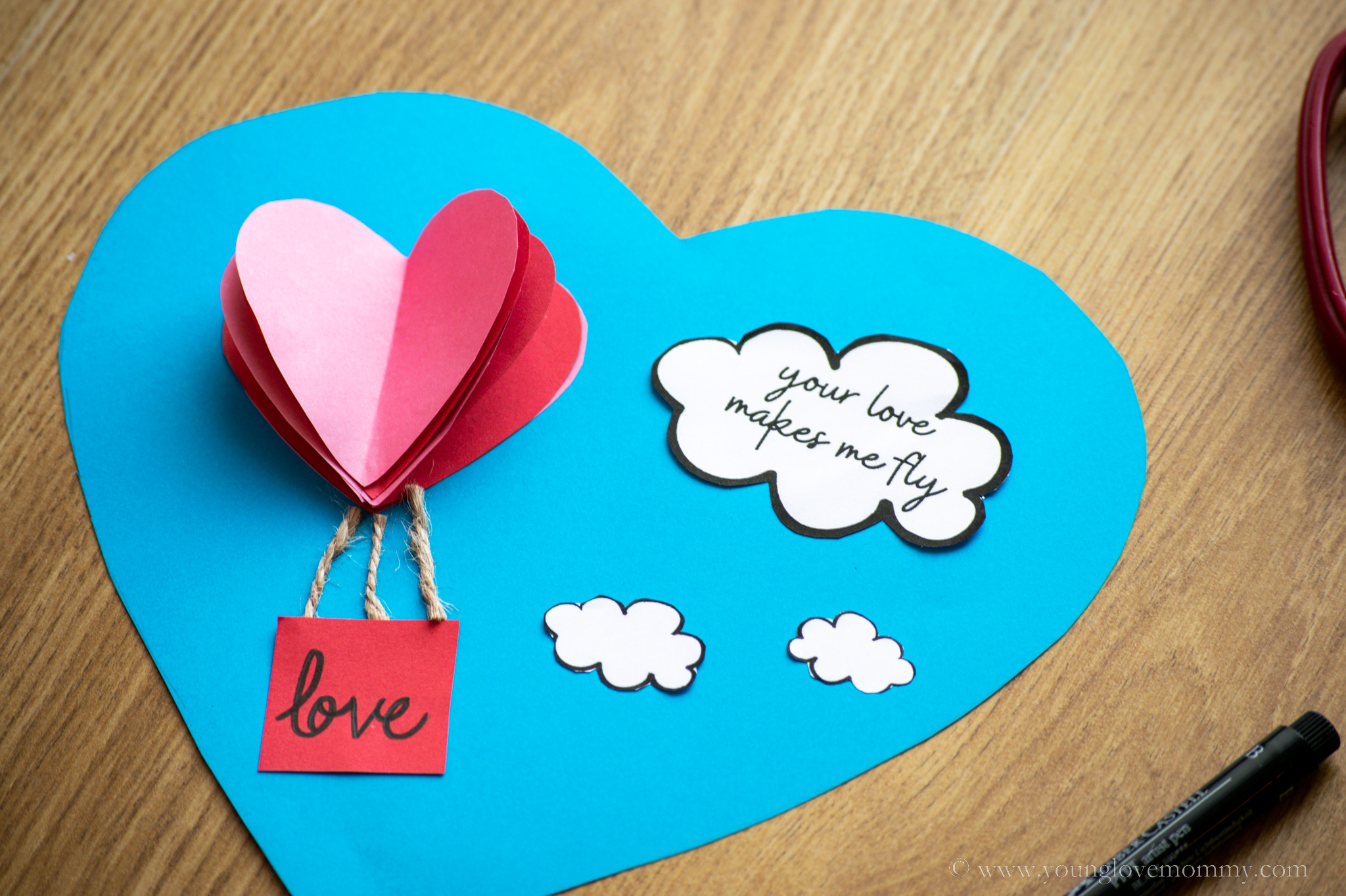 Handmade Valentine's Day Card | Young Love Mommy